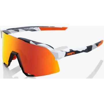 100% S3 Brille, Soft Tact Grey Camo, Hiper Red Mirror Lense