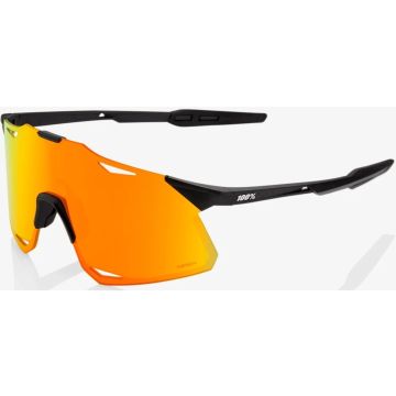 100% Hypercraft Brille, Matte Black, Hiper Red Multilayer Mirror Lense