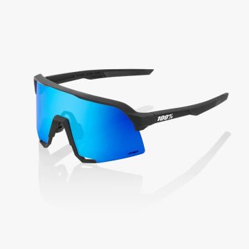 100% S3 Brille, Matte Black, Hiper Blue Multilayer Mirror Lens