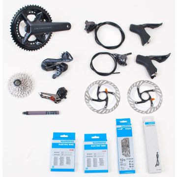 Shimano Ultegra Di2 Gruppe R8100-P mit Powermeter, inkl. Bremsen, 2x12 / 52-36 / 172,5 / 11-30