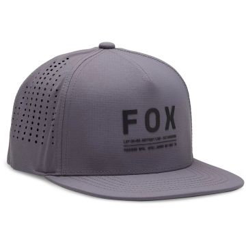 Fox Racing Non Stop Snapback Kappe, Stahlgrau OS