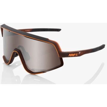 100% Slendale Brille, Matte Translucent Brown Fade, Hiper Silver Mirror Lens