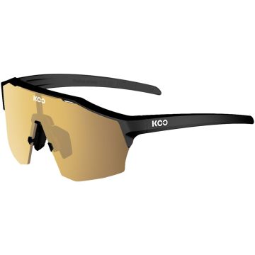 KOO Alibi Brille, Black Matt, Gold Mirror Lens, Large