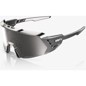 100% Korbin X Brille, Gloss Black Chrome, Hiper Silver Chrome Lens