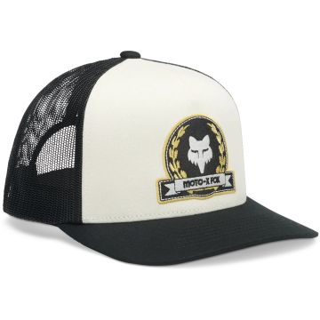 Fox Racing Crest Trucker Snapback Kappe, Pearl White OS