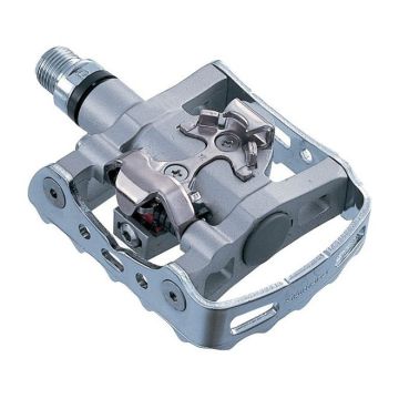 Shimano PD-M324 SPD MTB Klick/Plattfrompedal inkl. Cleats Silver