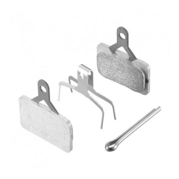 Shimano Scheibenbremsbeläge E01S Metal mit Feder und Sicherungsclip