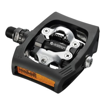 Shimano PD-T400 SPD Click`R Klick/Plattform Pedal leichter Ausstieg inkl. Cleats Black