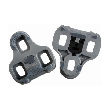Look Keo Grip Pedalplatten mit Gummipads Grau 4,5 Grad Auslösewinkel