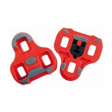 Look Keo Grip Pedalplatten mit Gummipads Rot 9 Grad Auslösewinkel