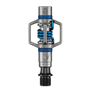CrankBrothers Eggbeater 3 Pedale inkl. Premium Cleats, Silver Electric Blue