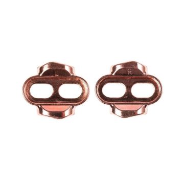 CrankBrothers Premium Easy Release Cleats Pedaleplatten Messing, Auslösewinkel 10 Grad - Spiel 0 Grad