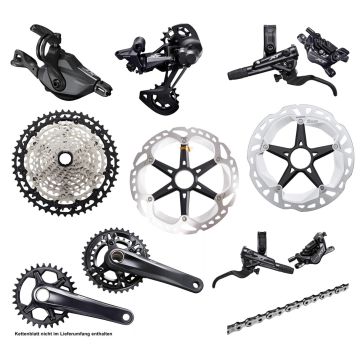 Shimano Deore XT Gruppe M8120, inkl. Bremsen, 1x12 / 32 Zähne / 175mm / 10-51