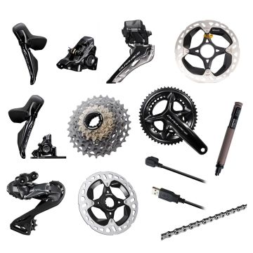Shimano Dura Ace Di2 Gruppe R9270, inkl. Bremsen, 2x12 / 52-36 / 172,5mm / 11-30