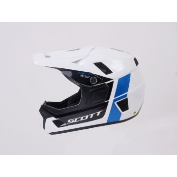 Scott Nero Plus Full Face Helm Snow White