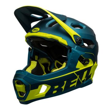 Bell Super DH Spherical Mips Fullface Helm Matte Gloss Blue Hi-Vis