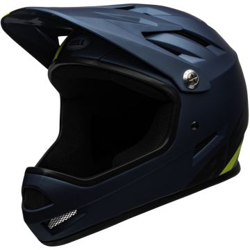 Bell Sanction Fullface Helm Matte Blue Hi Viz