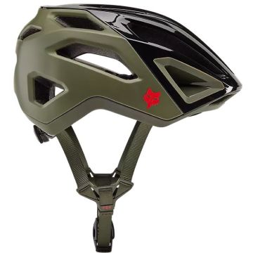 Fox Racing Crossframe Pro Mips MTB Helm, Olivgrün