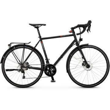 VSF fahrradmanufaktur T-Randonneur Lite, Shimano 105 22 Gang, Ebony Matt, Diamant