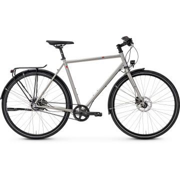 VSF fahrradmanufaktur T-700 Disc Limited Edition, Shimano Alfine 11 Riemenantrieb, Cosmic Silver Glänzend, Diamant