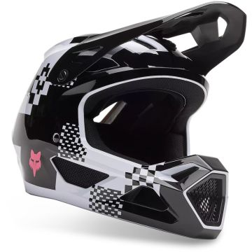 Fox Racing Rampage Digi Image Full Face Helm Black White