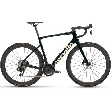 Cervelo Caledonia 5, Sram Force AXS 2x12 PM, Emerald Cream