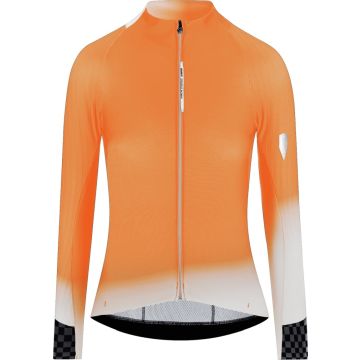 Q36.5 Gregarius Hybrid Collar Fade LS Jersey Women, Poppy Orange