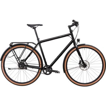 Tout Terrain Amber Road Select 6.3, Shimano Alfine Riemenantrieb, Schwarz Glänzend, Diamant
