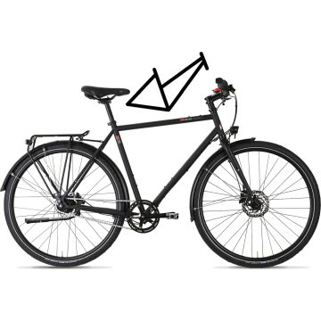 VSF fahrradmanufaktur T-100 Shimano Nexus 8 Gang, Ebony Matt, Trapez