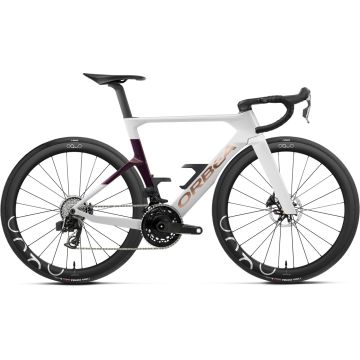 Orbea Orca Aero M21e LTD, Sram Force AXS 2x12, Golden Off White Sunset Gloss