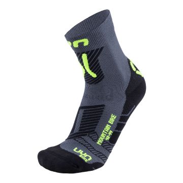 UYN Cycling MTB Man Socks Anthracite Yellow Fluid