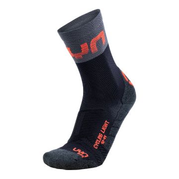 UYN Cycling Light Man Socks Black Grey Hibiscus