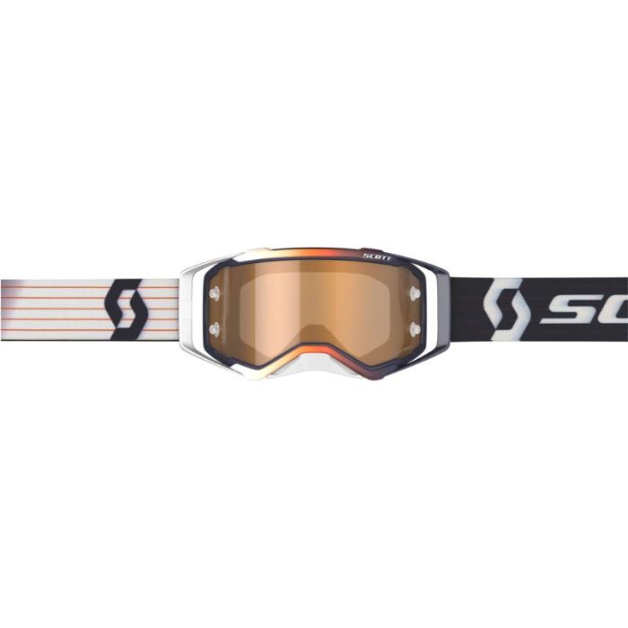 Scott Prospect Amplifier Brille, Blue White, Gold Chrome Works Bild 2