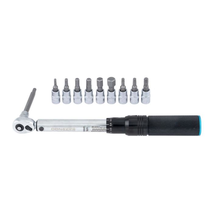Contec Drehmomentschlüssel Set, 2-20Nm, 1/4" Aufnahme, Chrom Vanadium Bild 1
