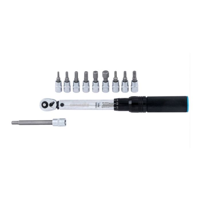 Contec Drehmomentschlüssel Set, 2-20Nm, 1/4" Aufnahme, Chrom Vanadium Bild 2