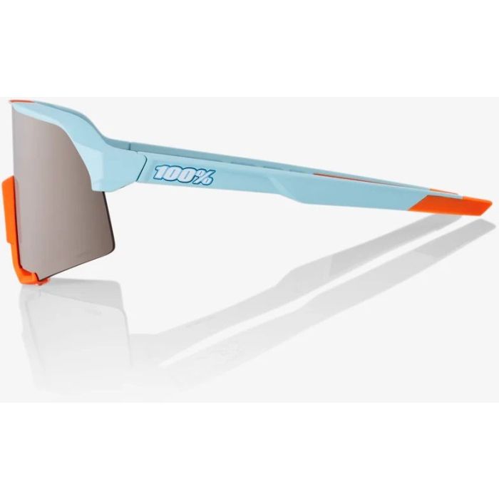 100% S3 Brille, Soft Tact Two Tone, Hiper Silver Mirror Lense Bild 3
