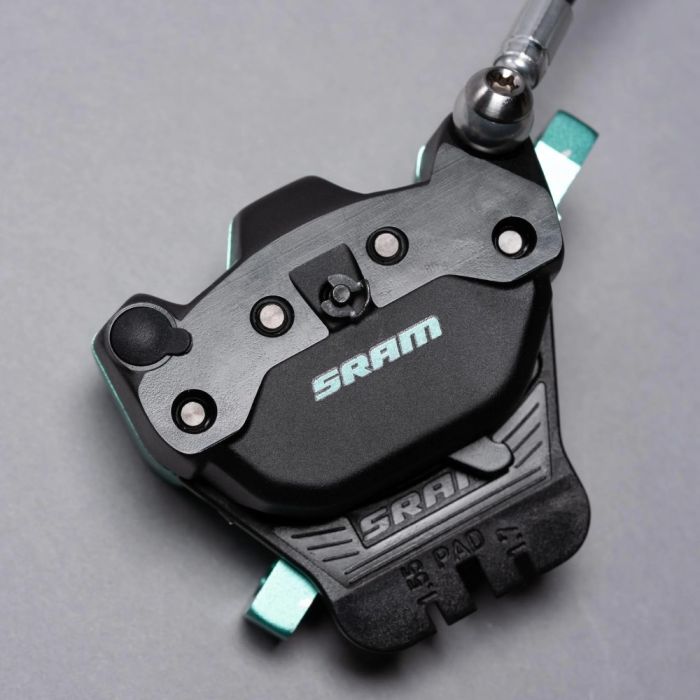 SRAM Maven Ultimate A1, 4 Kolben Bremse, Expert Kit, Black Teal Splatter Bild 3