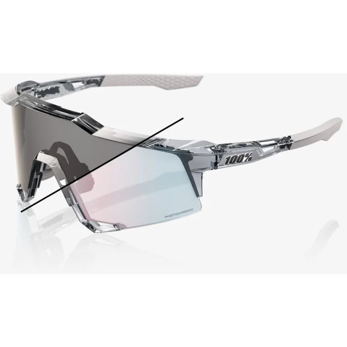 100% Speedcraft, Polished Translucent Grey, Rose Gold Photochromic Mirror Lens Bild 1 100% Speedcraft, Polished Translucent Grey, Rose Gold Photochromic Mirror Lens Bild 1
