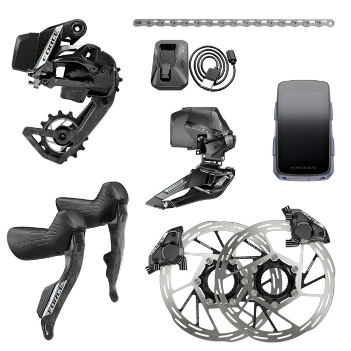 SRAM Force AXS E1, Schaltgruppen-Set Inklusive Hammerhead Karoo Bild 1 SRAM Force AXS E1, Schaltgruppen-Set Inklusive Hammerhead Karoo Bild 1