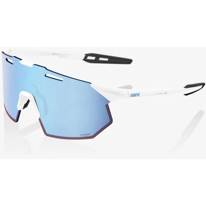 100% Hypercraft SQ Brille, Soft Tact White, Hiper Blue Multilayer Mirror Lens Bild 1