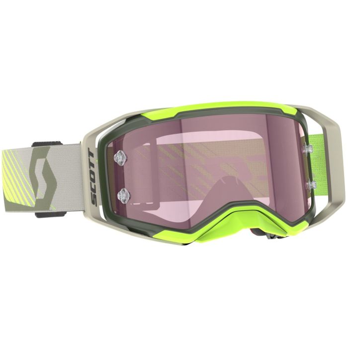 Scott Prospect 2.0 AMP Goggle, Kaki Green Neon Yellow Rose Works Bild 1