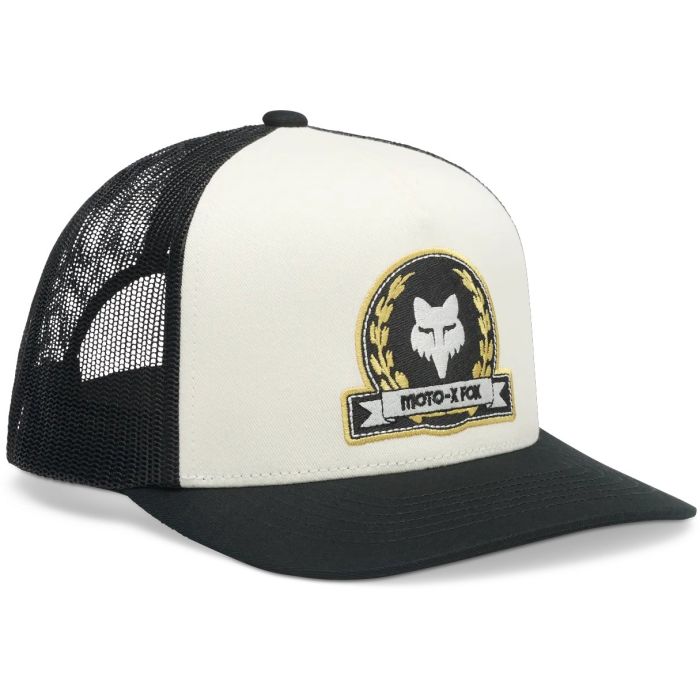 Fox Racing Crest Trucker Snapback Kappe, Pearl White OS Bild 1 Fox Racing Crest Trucker Snapback Kappe, Pearl White OS Bild 1