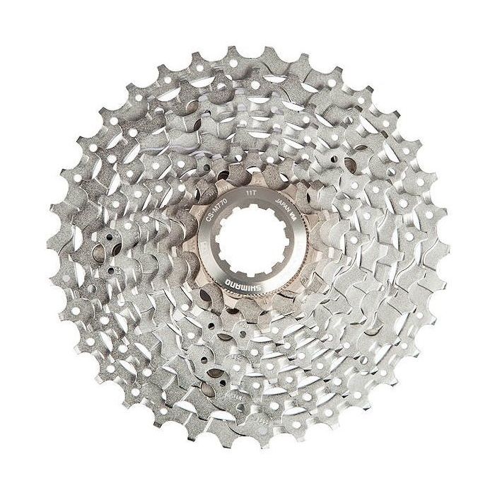 Shimano CS-M770 Deore XT Kassette, 9-fach, Silver, 11-34 Zähne Bild 1 Shimano CS-M770 Deore XT Kassette, 9-fach, Silver, 11-34 Zähne Bild 1
