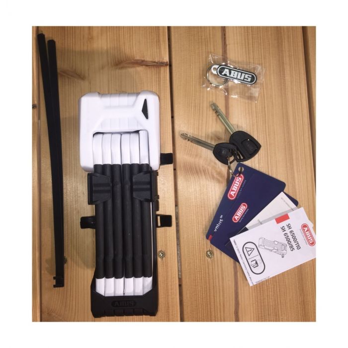 Abus Bordo Granit X Plus 6505 Faltschloss 85cm Mit Schlussel Weiss Kaufen Biketime Hannover