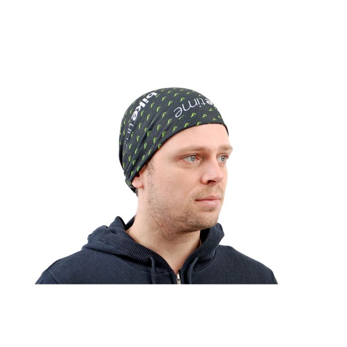 biketime Buff multifunktionaltes Hals-, Kopftuch Black Race Team Green Bild 2