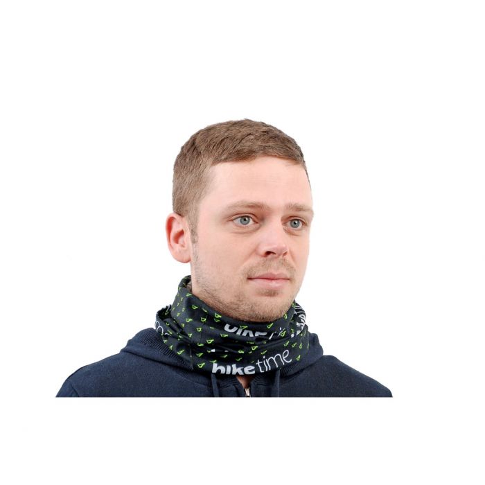 biketime Buff multifunktionaltes Hals-, Kopftuch Black Race Team Green Bild 5