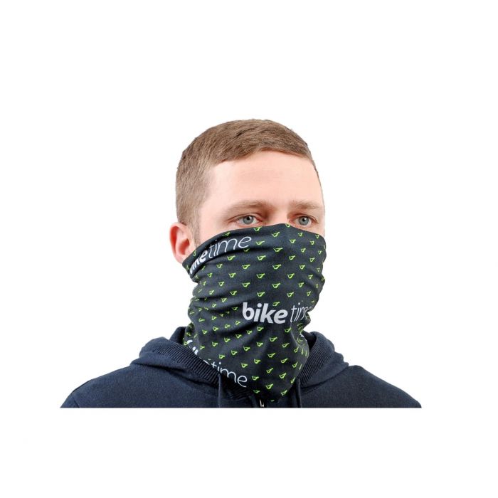 biketime Buff multifunktionaltes Hals-, Kopftuch Black Race Team Green Bild 3