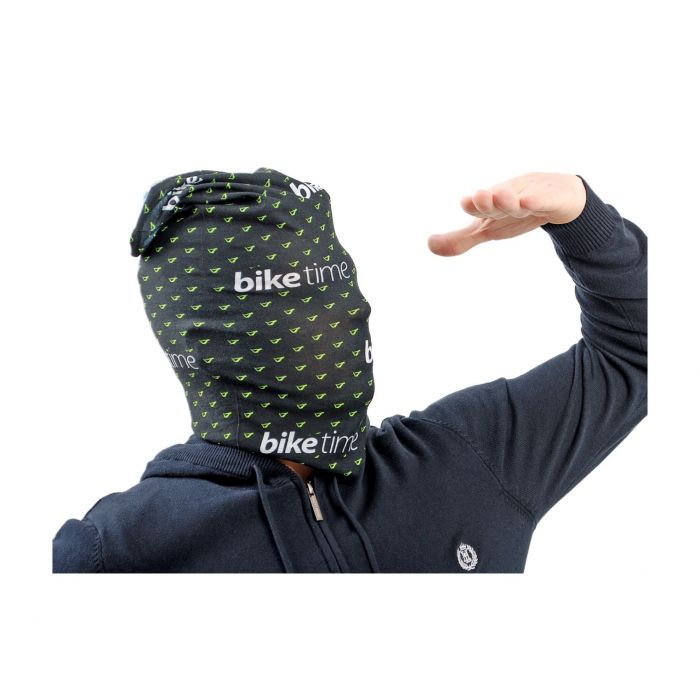 biketime Buff multifunktionaltes Hals-, Kopftuch Black Race Team Green Bild 6