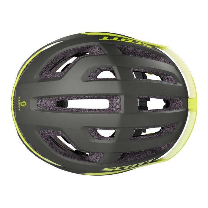 Scott Arx Plus Helm Dark Grey Radium Yellow Bild 3