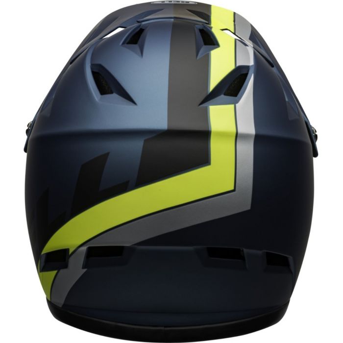 Bell Sanction Fullface Helm Matte Blue Hi Viz Bild 2